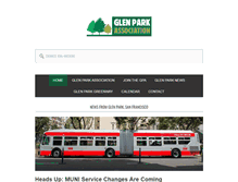 Tablet Screenshot of glenparkassociation.org